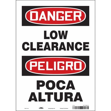 Traffic Sign,10"w,14" H,0.004" Thickness