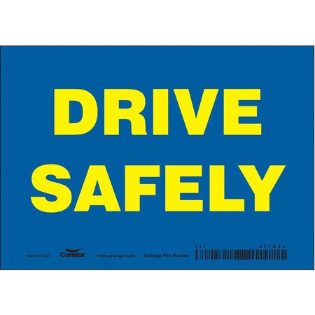 Traffic Sign,7" W,5" H,0.004" Thickness