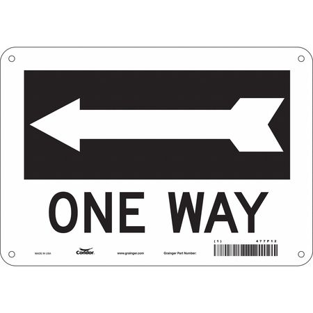 Traffic Sign,10" W,7" H,0.055" Thickness