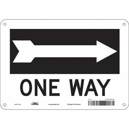 Traffic Sign,10" W,7" H,0.055" Thickness