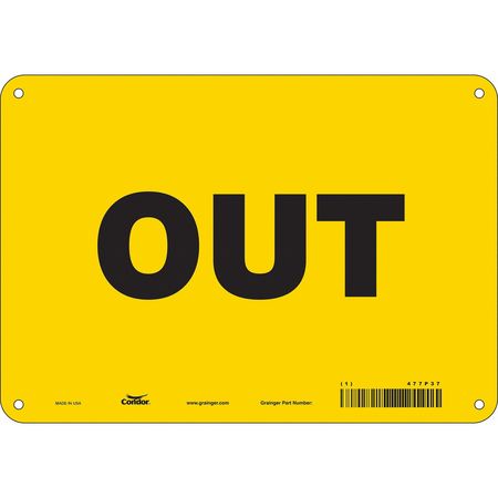 Traffic Sign,10" W,7" H,0.055" Thickness