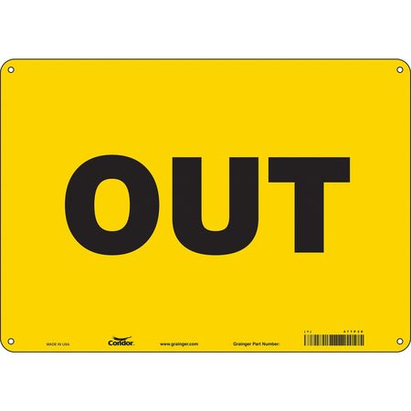 Traffic Sign,14"w,10" H,0.055" Thickness