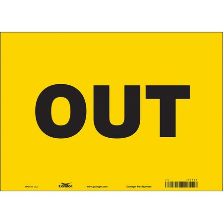 Traffic Sign,14"w,10" H,0.004" Thickness