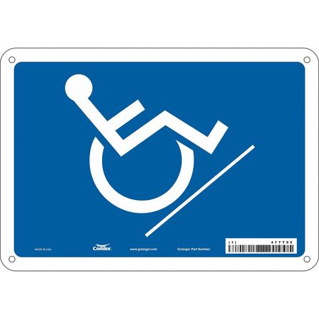 Traffic Sign,10" W,7" H,0.055" Thickness