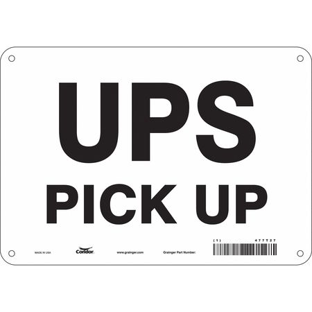 Traffic Sign,10" W,7" H,0.055" Thickness