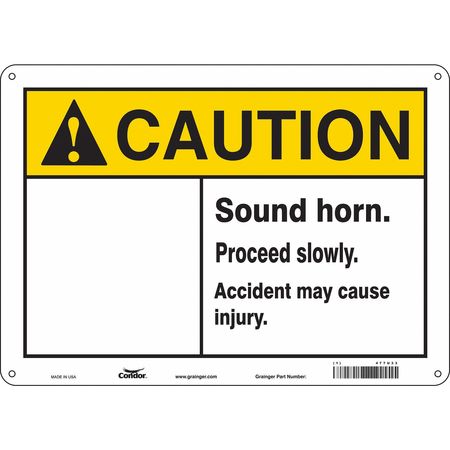 Traffic Sign,14"w,10" H,0.004" Thickness