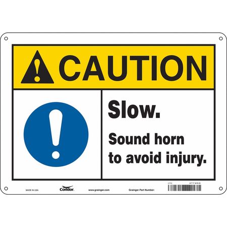 Traffic Sign,14"w,10" H,0.055" Thickness