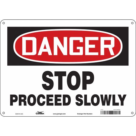 Traffic Sign,14"w,10" H,0.055" Thickness