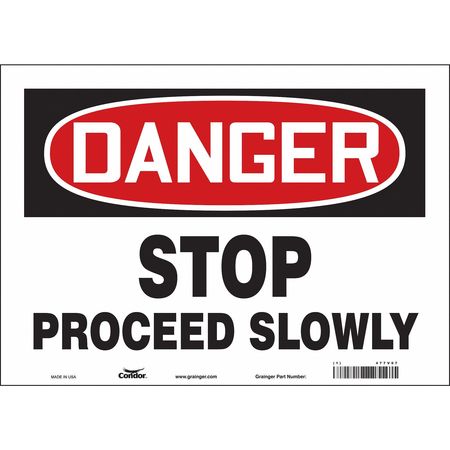 Traffic Sign,14"w,10" H,0.004" Thickness