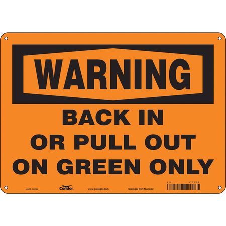 Traffic Sign,14"w,10" H,0.055" Thickness