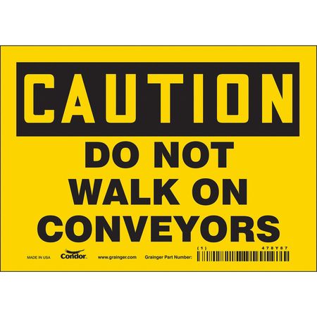 Safety Sign,7" Wx5" H,0.004" Thickness (