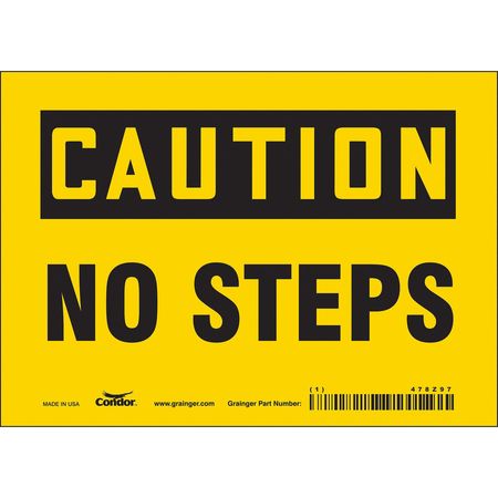 Safety Sign,7" Wx5" H,0.004" Thickness (