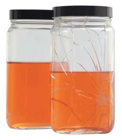 Safety Coated Jar,16 Oz,pk12 (1 Units In