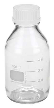 Safety Coated Media Bottle,500ml,pk12 (1