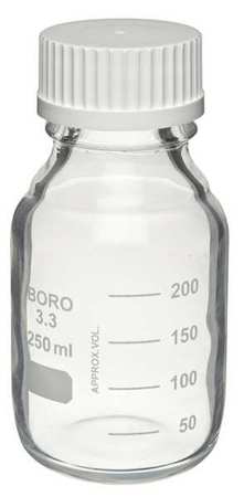 Safety Coated Media Bottle,250ml,pk12 (1