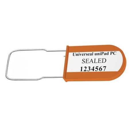 Padlock Seal,orange,acrylic,pk50 (1 Unit