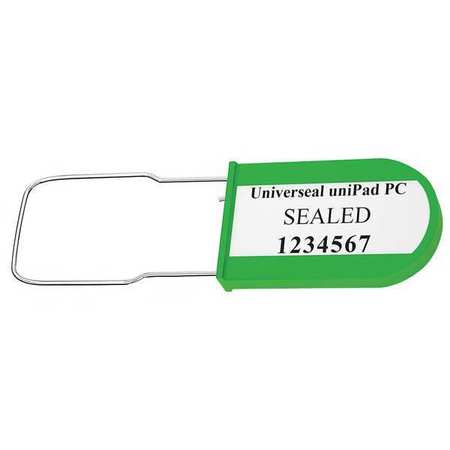 Padlock Seal,green,acrylic,pk50 (1 Units