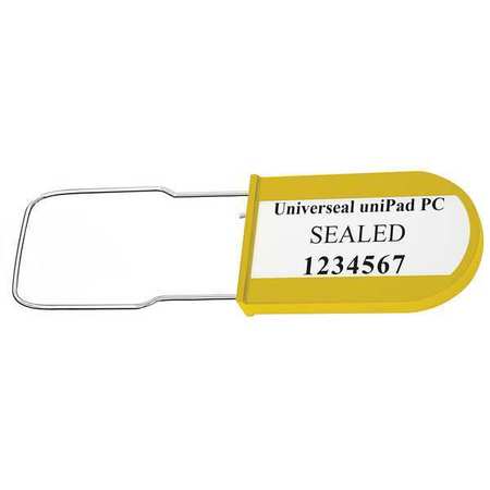 Padlock Seal,yellow,acrylic,pk50 (1 Unit