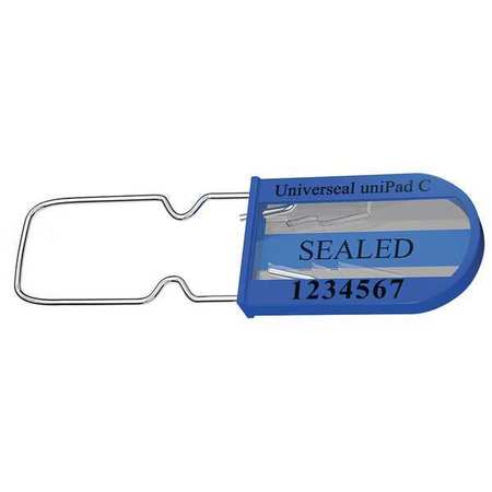 Padlock Seal,3-1/4 In. L,blue,pk50 (1 Un