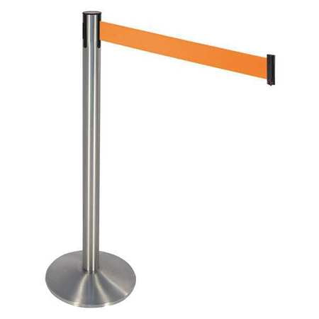 Barrier Post,gray,orange Belt,sloped (1