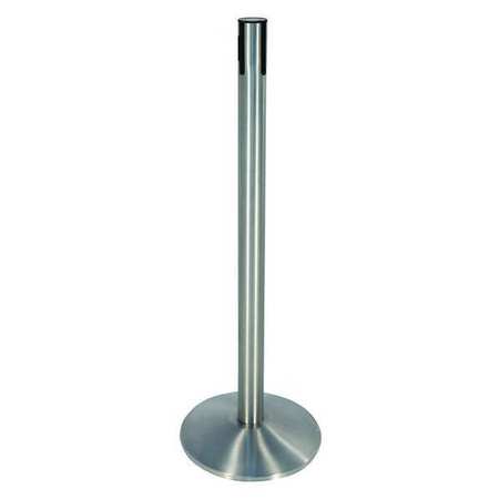 Belt Barrier Receiver Post,gray,aluminum