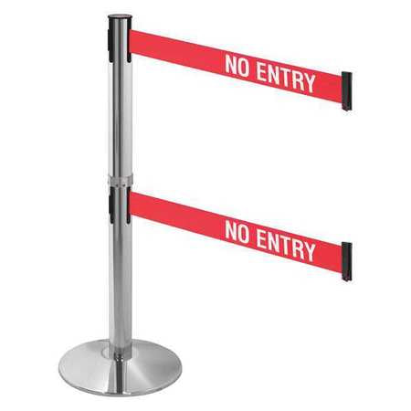 Barrier Post,14 In. Base Dia.,no Entry (