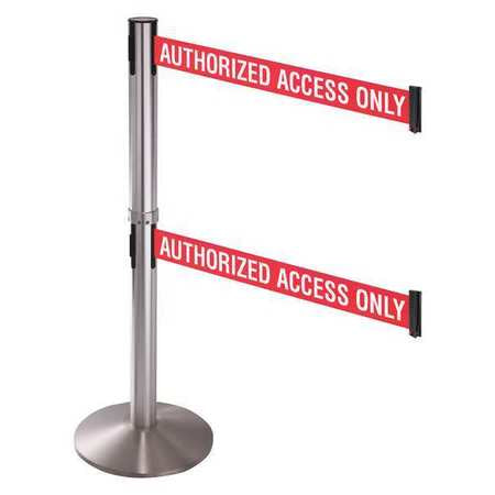 Barrier Post,40 In. Post H,10 Ft. Belt L