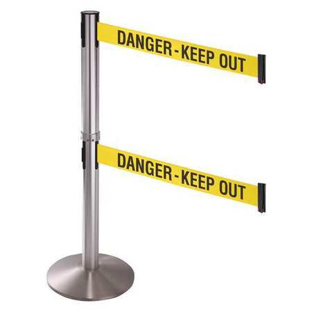 Barrier Post,40in Post H,danger Keep Out