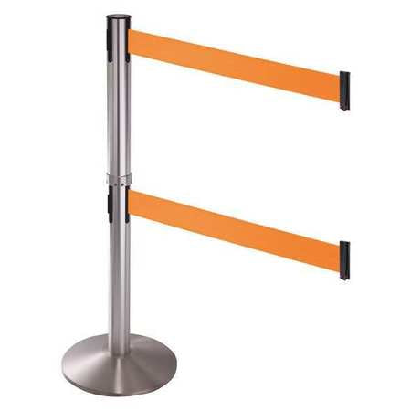 Barrier Post,aluminum Post,orange Belt (