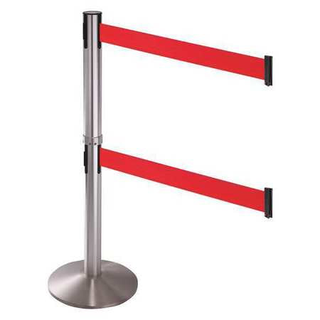 Barrier Post,3 In. Belt W,red Belt (1 Un