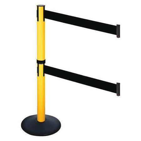 Barrier Post,black Belt,10 Ft. Belt L (1