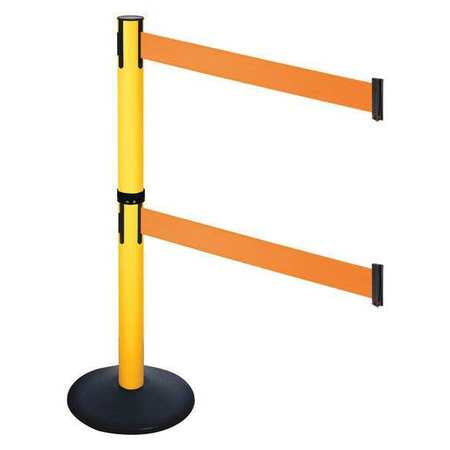 Barrier Post,40 In. H,orange Belt (1 Uni