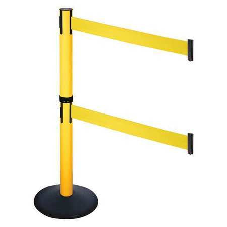 Barrier Post,pvc Post,yellow Belt,sloped