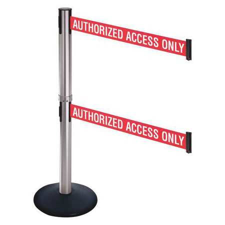 Barrier Post,satin Ss,black,cast Iron (1