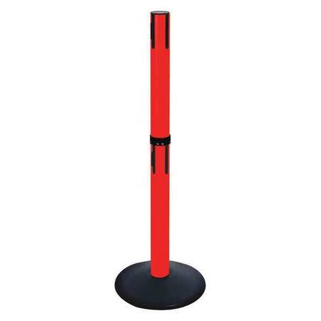 Belt Barrier Rcvr. Post,red,cast Iron (1