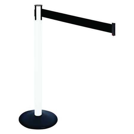 Barrier Post,40 In. H,black Belt,w/base