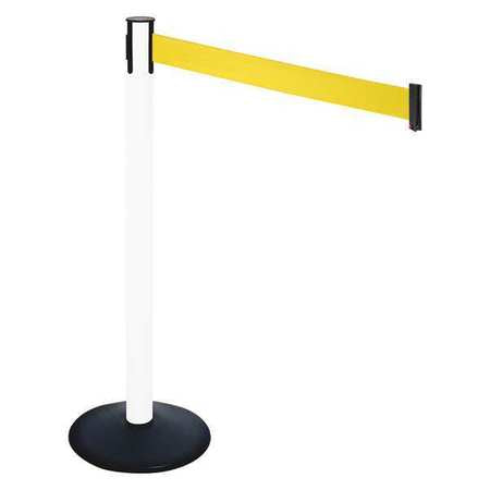 Barrier Post,yellow Belt,3 In. Belt W (1