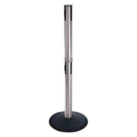 Belt Barrier Receiver Post,blk,aluminum