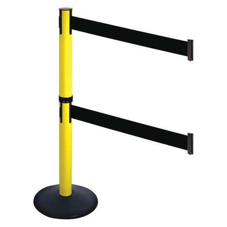 Barrier Post,black,black Belt,2 Belts (1