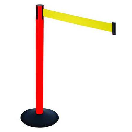 Barrier Post,40 In. H,yellow Belt (1 Uni