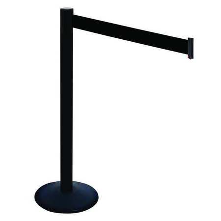 Barrier Post,40 In. H,black Belt (1 Unit