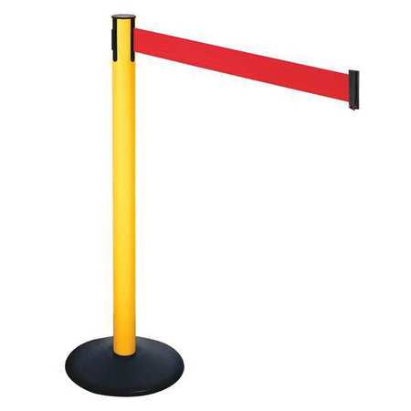 Barrier Post,red Belt,3 In. Belt W (1 Un