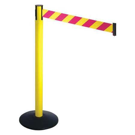 Barrier Post,black,magenta/yellow Belt (