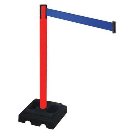 Barrier Post,black,blue Belt,square (1 U