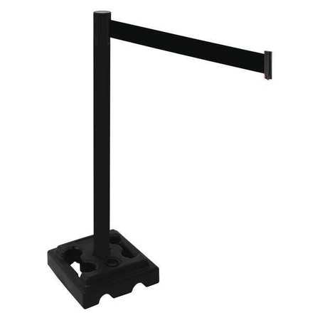 Barrier Post,pvc Post,blk,blk Belt,hdpe