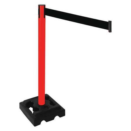 Barrier Post,square/fillable,black Belt