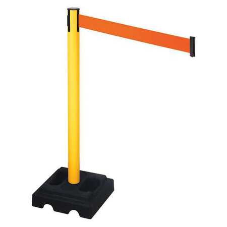 Barrier Post,black,square,10 Ft. Belt L