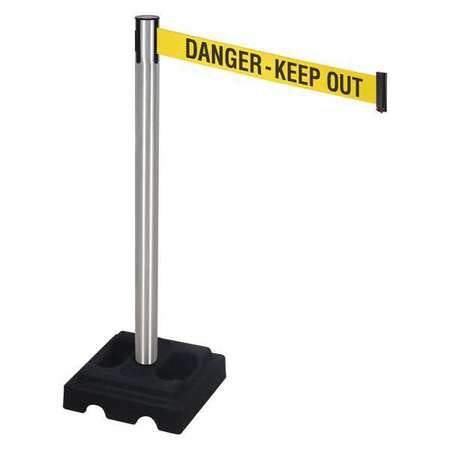 Barrier Post,satin Ss,ylw/black Text (1