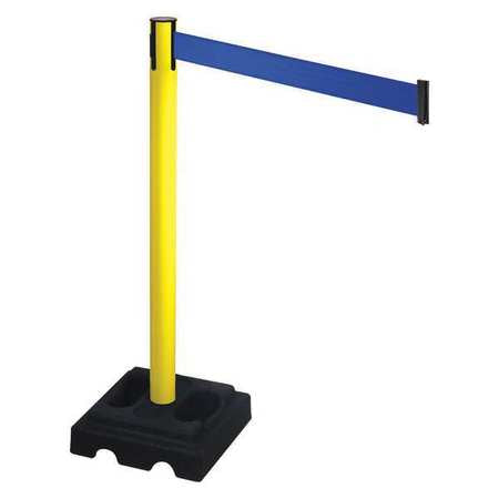 Barrier Post,black,blue Belt,square (1 U