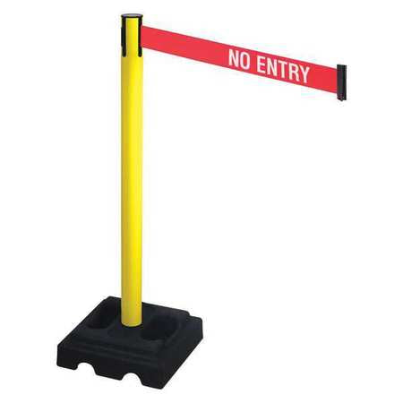 Barrier Post,blk,no Entry,square (1 Unit